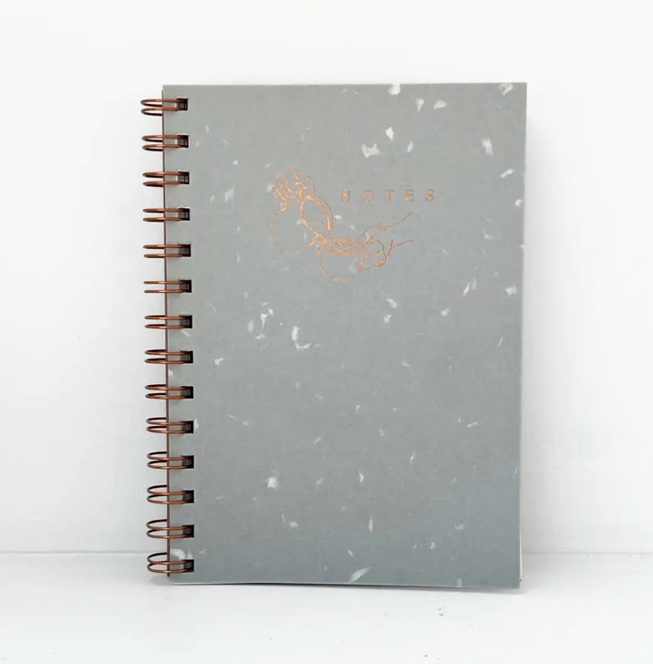 Journal & Notebook - Grey Recycled Handmade Paper