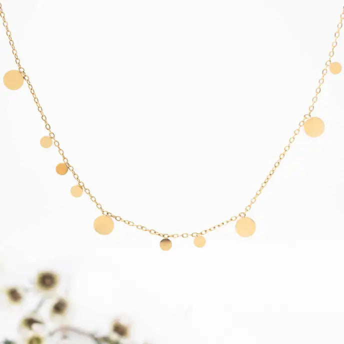 Confetti Necklace in Gold