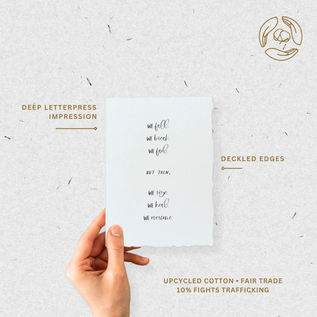 We Fall We Rise | Greeting Card