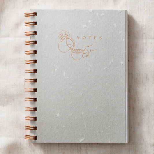 Journal & Notebook - Grey Recycled Handmade Paper
