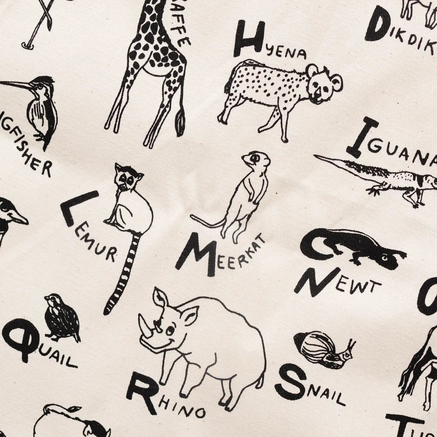 Animal Alphabet Canvas Banner | Educational Wall Hanging