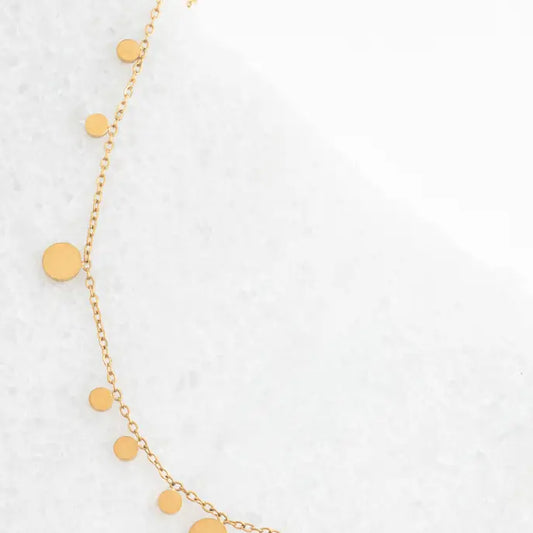 Confetti Necklace in Gold