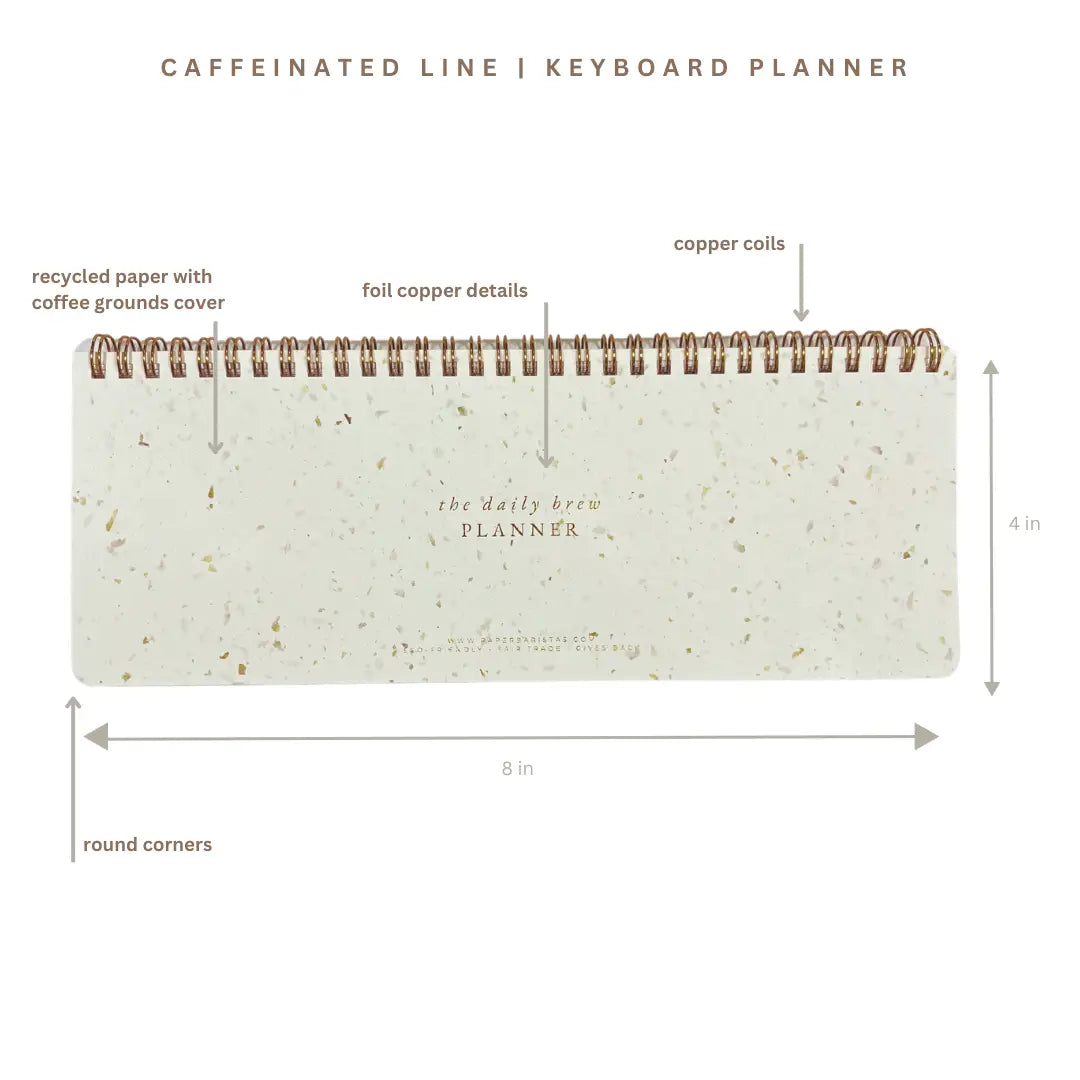 Desk Planner | Coffee Paper Weekly Undated Calendar