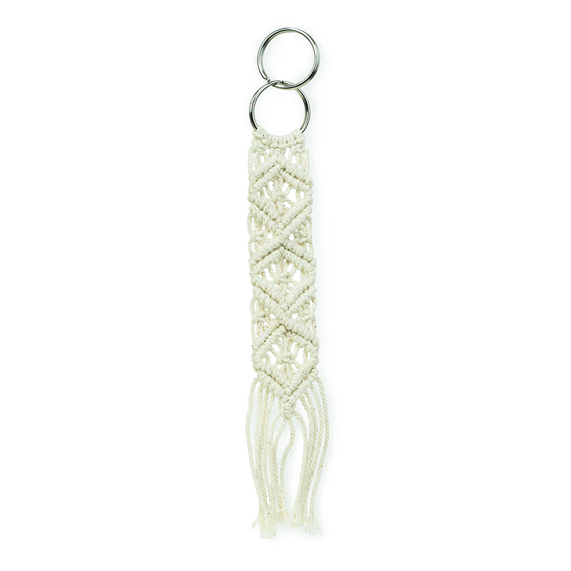 Diamond Macrame Keychain