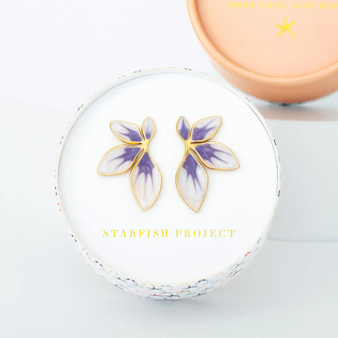 Fourish Lavender Leaf Earrings