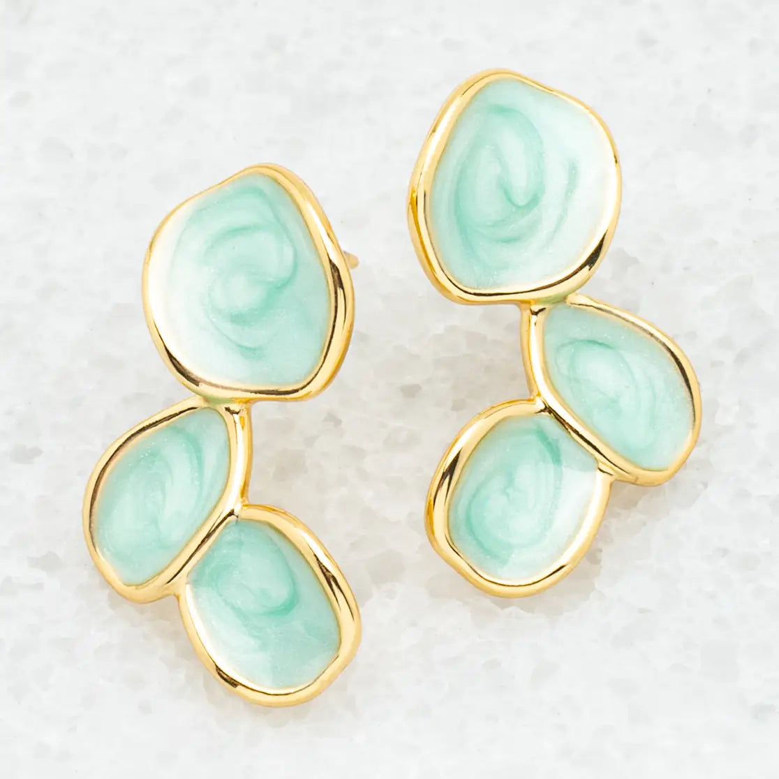 Hope Echo Earrings in Mint