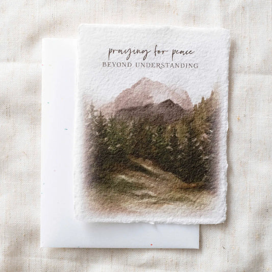 Praying For Peace | Eco-Friendly Fair Trade Greeting Card