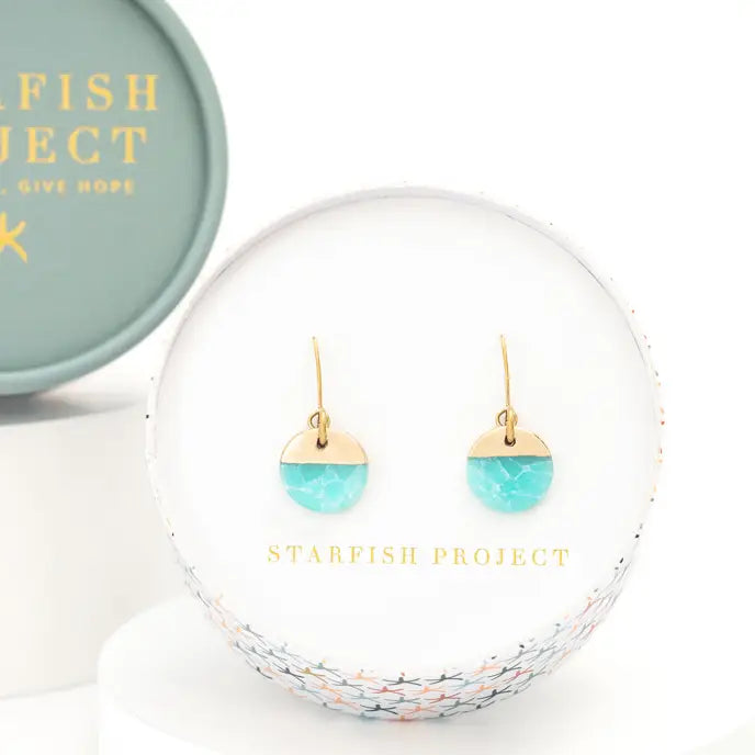Refresh Earrings in Aqua