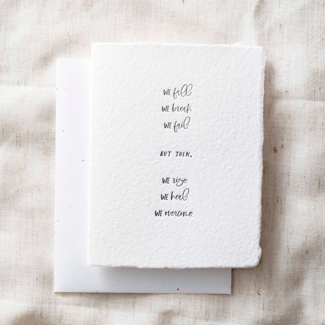 We Fall We Rise | Greeting Card